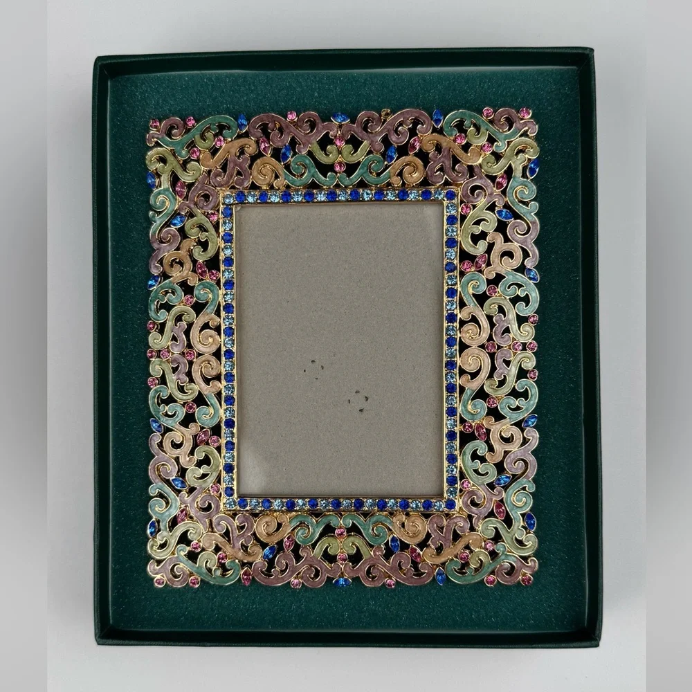Secret Jewels by Rita G ornate frame.  New in  box. Measures 5” (W) X 6” (L).